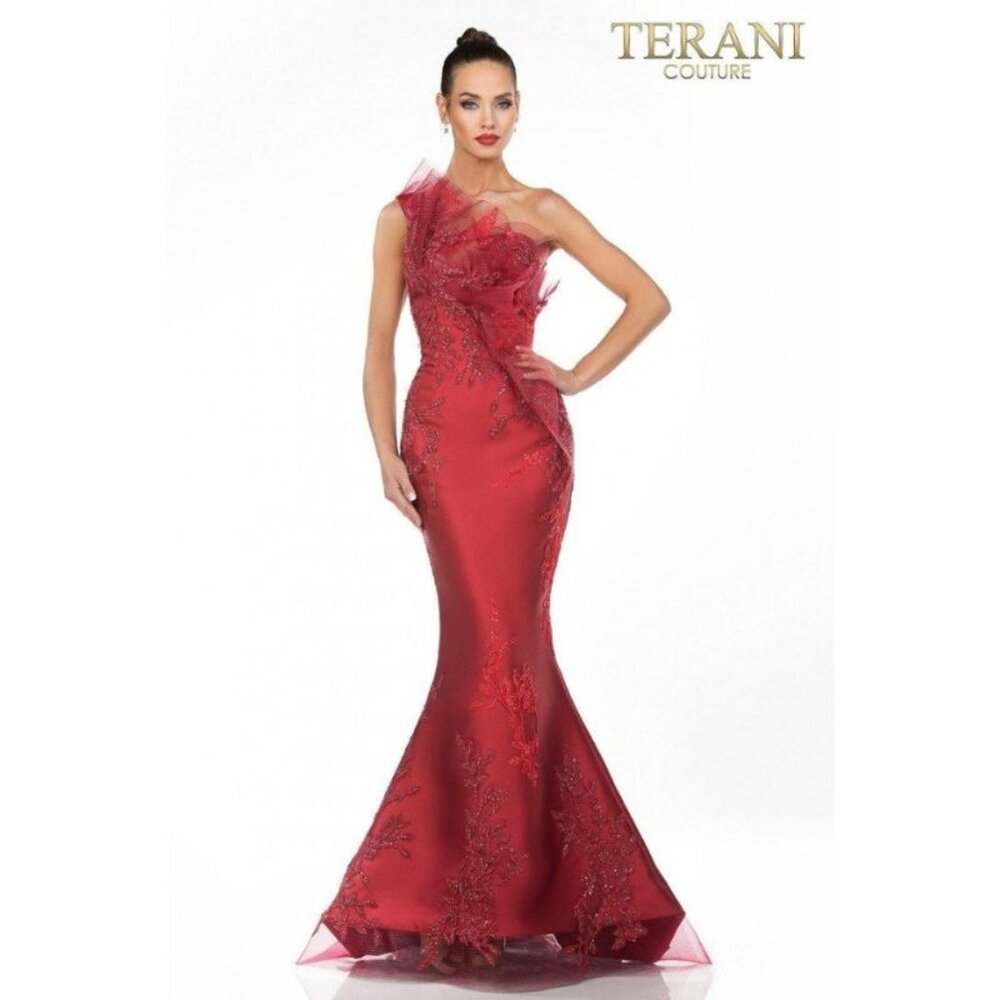One Shoulder Elegant Formal Evening Gown for Prom and Special Occasion 1911E9095